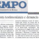 Nightmares of the concentration camp - Rassegna Stampa - Il Tempo